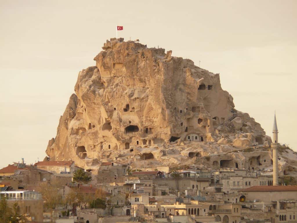 Uchisar Town in Cappadocia