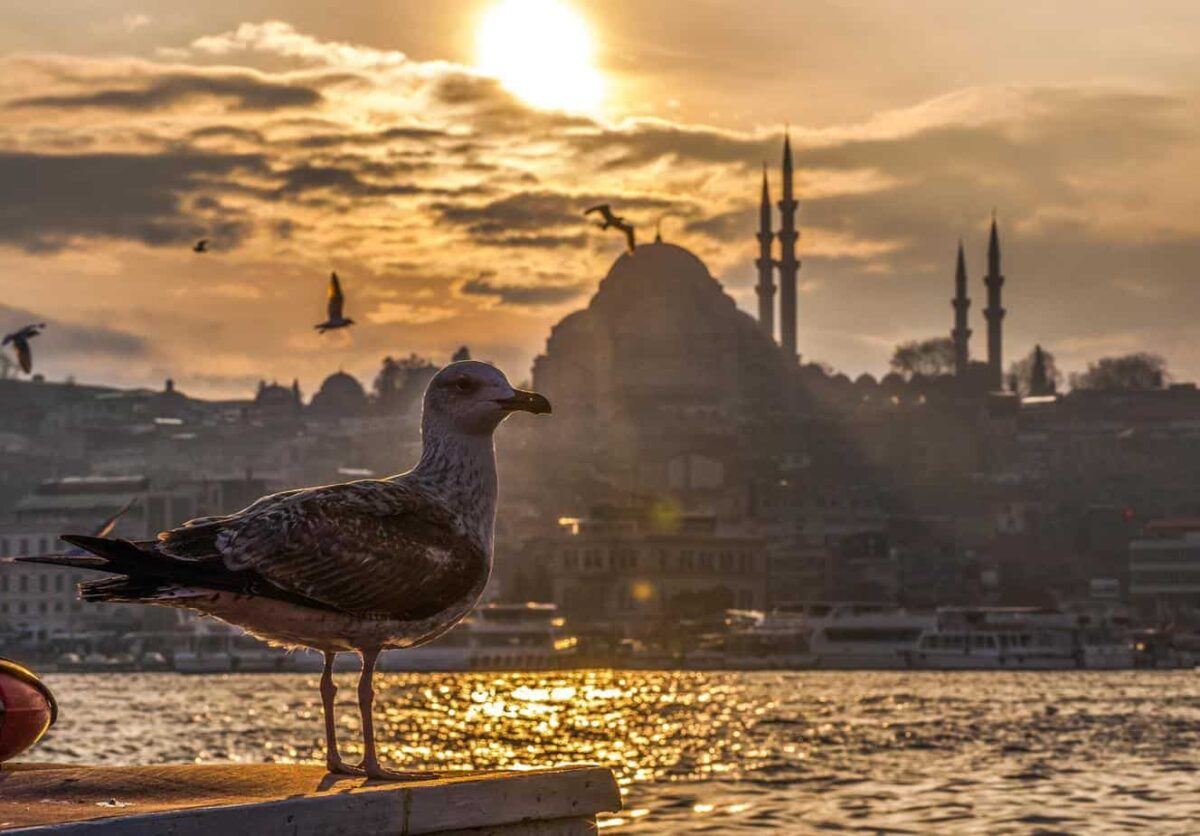 Istanbul Sunset over Bosphorus Istanbul #turkeytravelplanner
