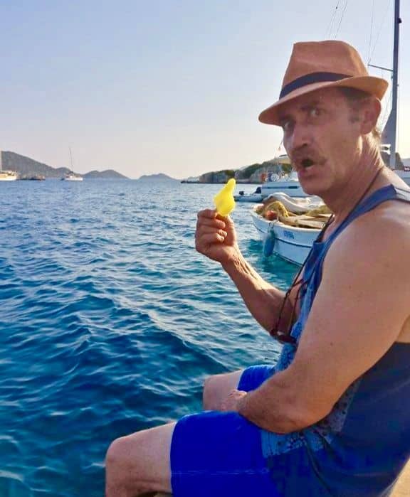 Having Ice Cream on a Gulet boat - Blue Cruise Turkey 