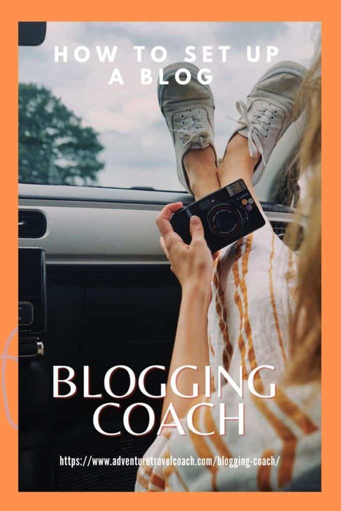 Blogging Coach taking photos