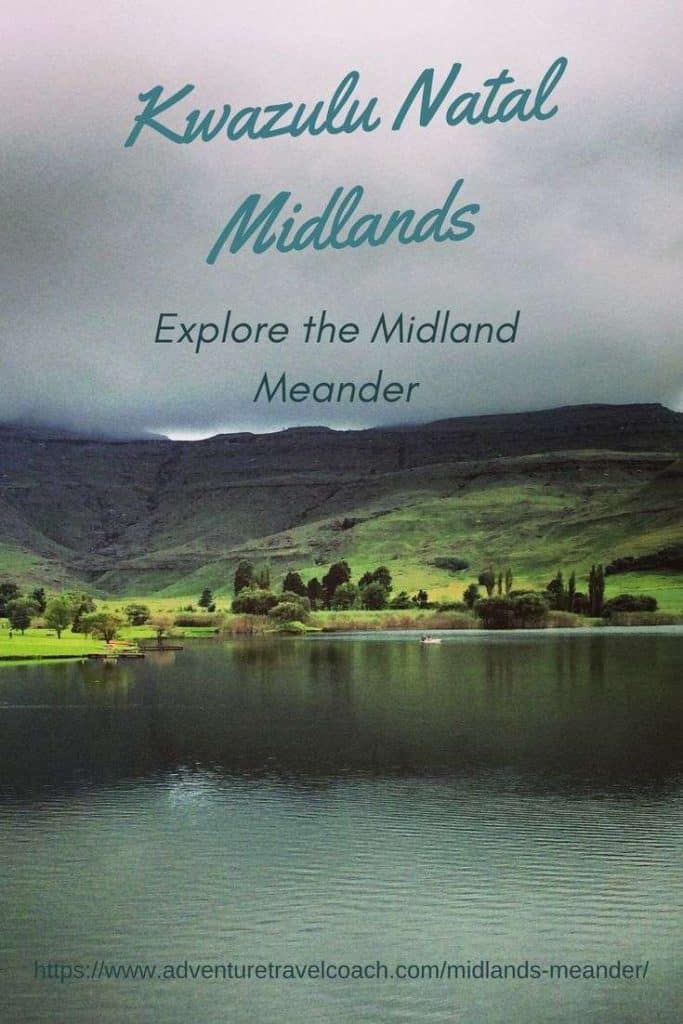Rolling green hills and mountains Natal Midlands Meander