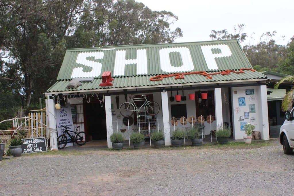 Farmstall on map of the Garden Route