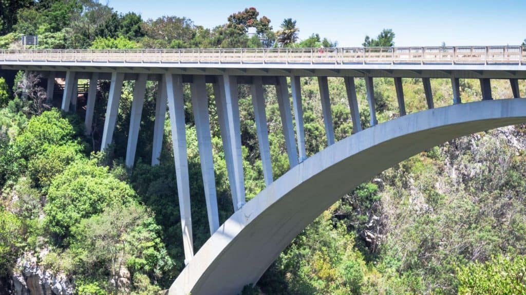Travelling map of the Garden Route Bridge Stormsriver adventures Storms river bridge
