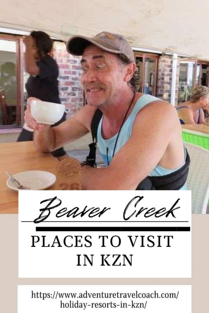 Man enjoying a cup of Coffee at Beaver Creek Coffee Estate