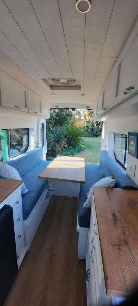 Old Cargo Van transformed into a beautiful Camper for a Vanlife Journey