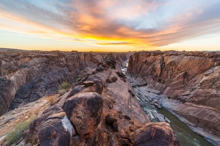 Sunset over the Gorge Augrabies Falls National Park South Africa