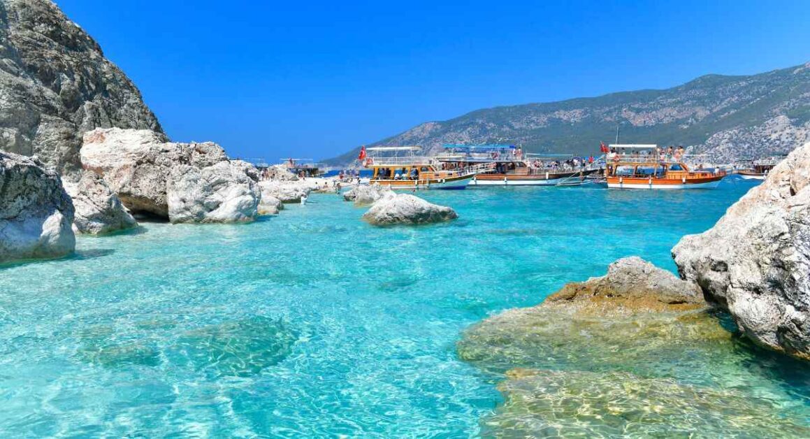 Blue Voyage at sheltered coves of Suluada, Adrasan in Kumluca Turkey