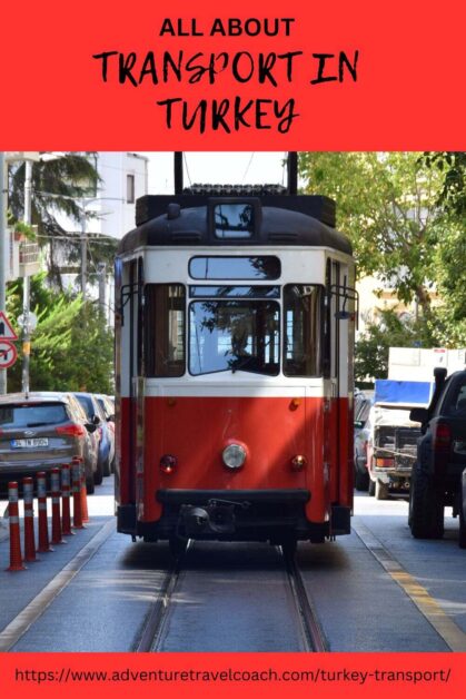 Red Turkey train in city Transport in Turkey - #turkeytraincompanies #turkeytraintickets #Trainticketsturkey