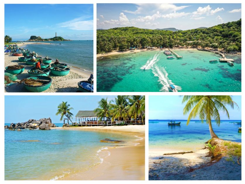 Phu Quoc Da Nang Beach Vietnam with blue ocean and white sandy beaches makes a visit to the beaches a must on every Vietnam Travel Planner.