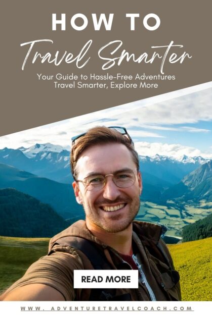 traveler on vacation in mountains #travelersinsurance #travelinsuranceonline #travelinsuranceinternational @ Canva