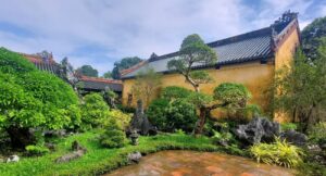 Beautiful gardens at Hue Imperial City Vietnam