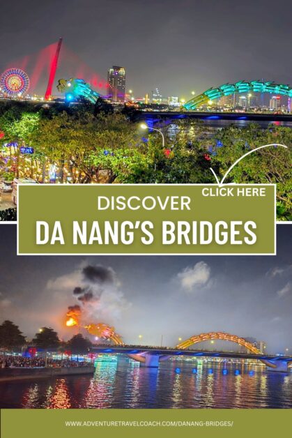 Water spitting Dragon Bridge Da Nang and Fire spitting bridge in Danang #VietnamBridges #BridgesinVietnam