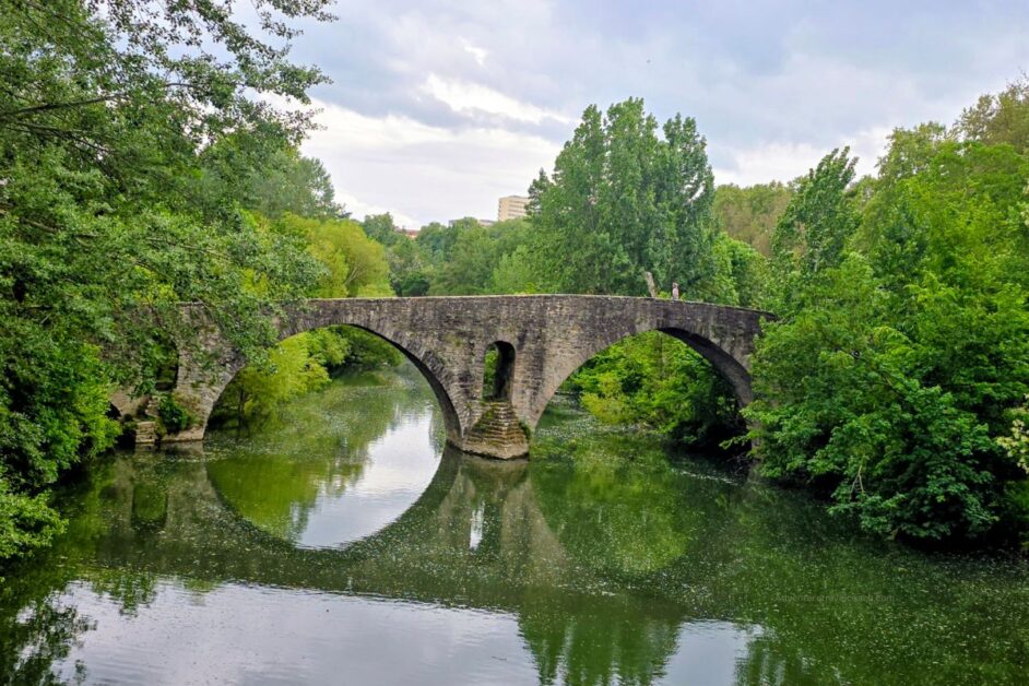 Magdalena Bridge Pamplona #ArgaRiver #historicalentranceintoPampolona #caminodeSantiago
